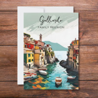 Italian Family Reunion Party Invitation