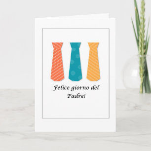 Italian Felice giorno del Padre Father’s Day Car Card