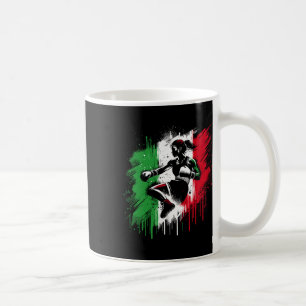 Italian Female Boxer - Italy Kickboxing Girl  Coffee Mug