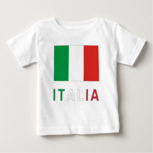 Italian Flag and Italia Baby T-Shirt