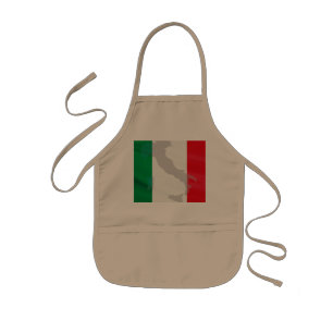 italian flag and Italy Kids Apron