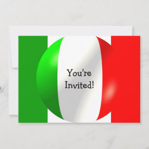 Italian Flag Any Occasion Invitation