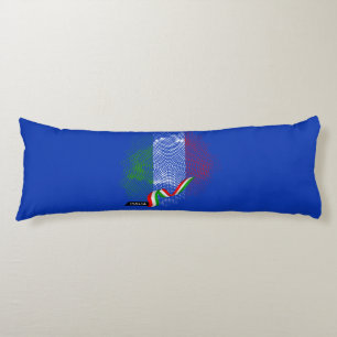 Italian flag body cushion