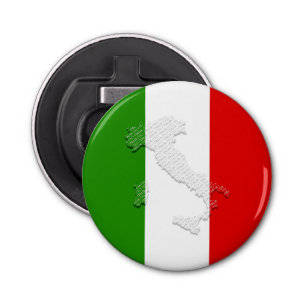 Italian flag bottle opener