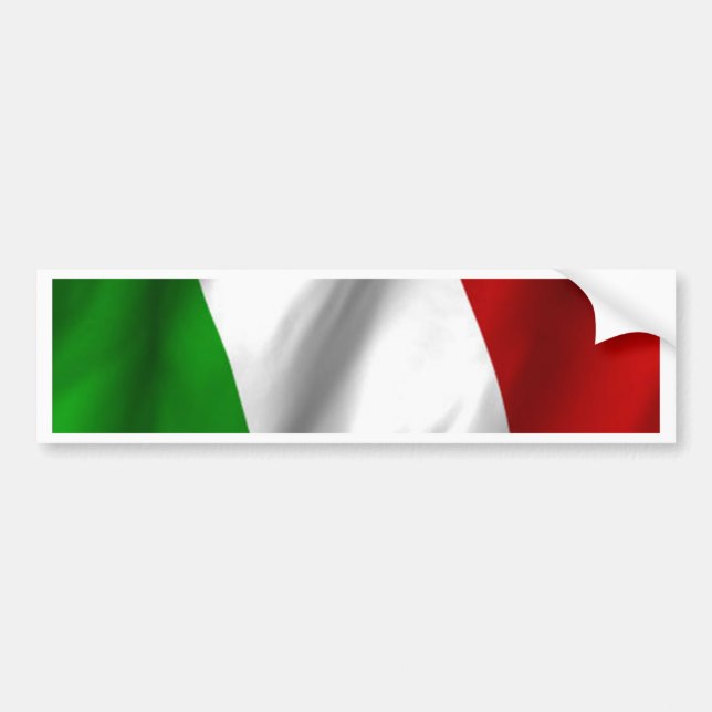 Italian Flag Bumper Sticker (Front)