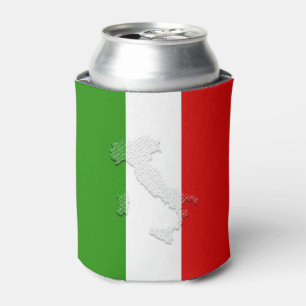 Italian flag can cooler