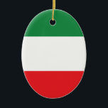 Italian Flag Ceramic Ornament<br><div class="desc">The Funniest Ornaments,  T-shirts,  Hoodies,  Stickers,  Buttons and Novelty gifts from http://www.Shirtuosity.com.</div>