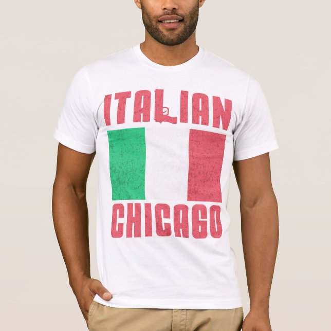 Italian Flag Chicago T-Shirt (Front)