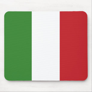 Italian Flag Colours Italy Green White Red Mouse Pad