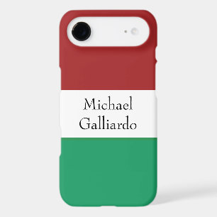 Italian Flag Colours Surname Name Custom 