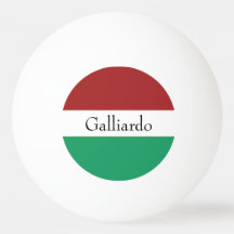 Italian Flag Colours Surname Name Custom 