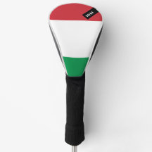 Italian Flag - Custom Golf Club Head Cover