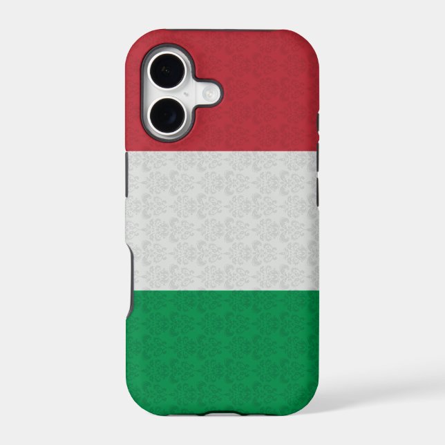 Italian Flag Damask Pattern (Back)