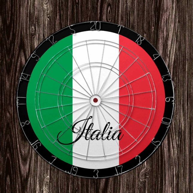 Italian Flag Dartboard & Italy darts / game board (Creator Uploaded)