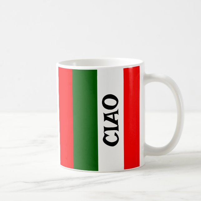 Italian Flag Design Coffee Mug (Right)