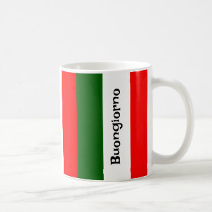 Italian Flag Design Coffee Mug