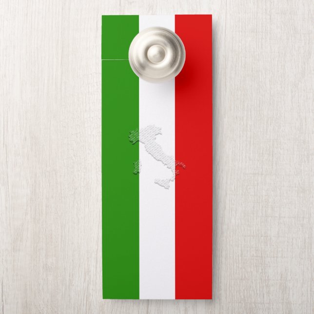 Italian flag door hanger (On Knob)