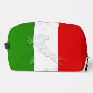 Italian flag dopp kit