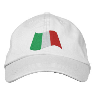 Italian Flag Embroidered Hat
