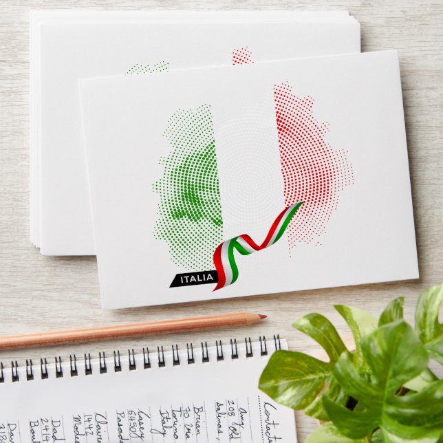 Italian flag envelope (Stacked)