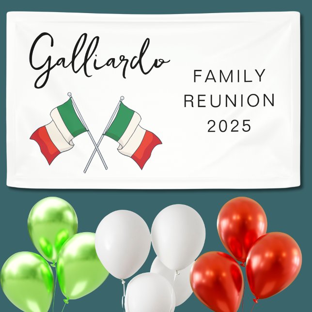 Italian Flag Family Reunion  Banner (Creator Uploaded)