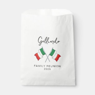 Italian Flag Family Reunion Favour Bag