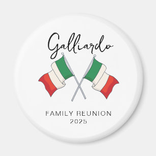Italian Flag Family Reunion  Magnet