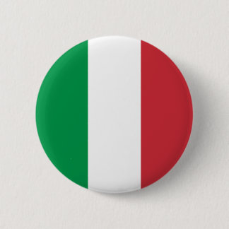 Italian Flag, flag of italy, italia 6 Cm Round Badge