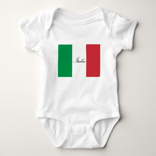 Italian Flag - Flag of Italy - Italia Baby Bodysuit (Front)