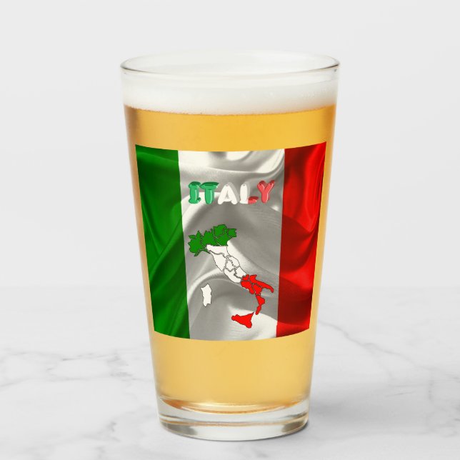 Italian flag     glass (Front Filled)