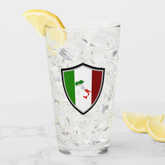 Italian flag glass (Front Ice)