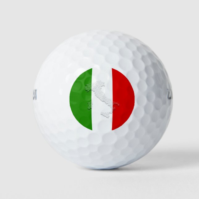 Italian flag golf balls (Front)