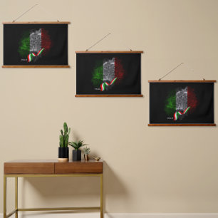 Italian flag hanging tapestry