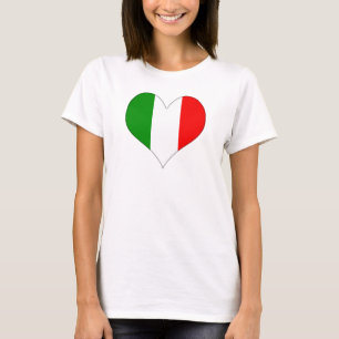 Italian Flag Heart T-Shirt