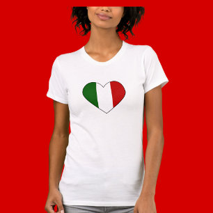 Italian Flag Heart Valentine T-Shirt