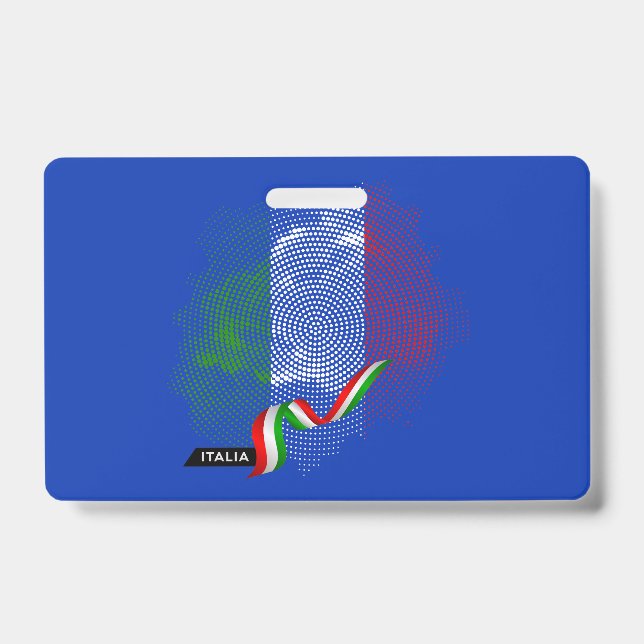 Italian flag ID badge (Front)