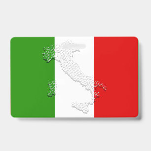 Italian flag ID badge
