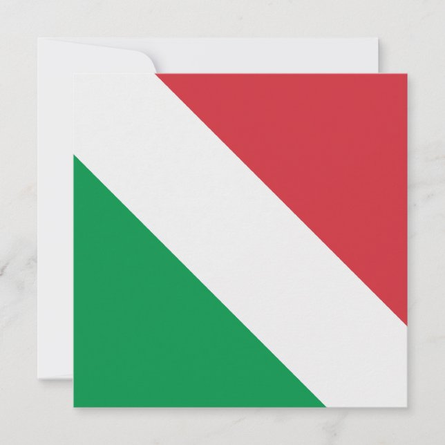 Italian Flag Invitation (Front)