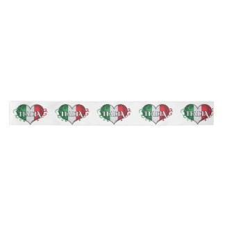 Italian Flag Italia Design Satin Ribbon