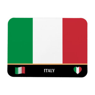Italian Flag & Italian country travel / Italy Magnet