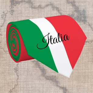 Italian Flag & Italy business, travel /sports fans Tie