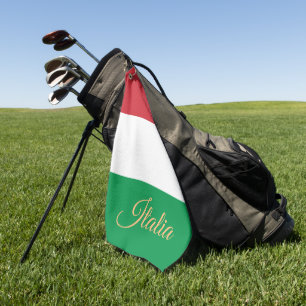 Italian Flag & Italy golf holiday /sports Italia Towel