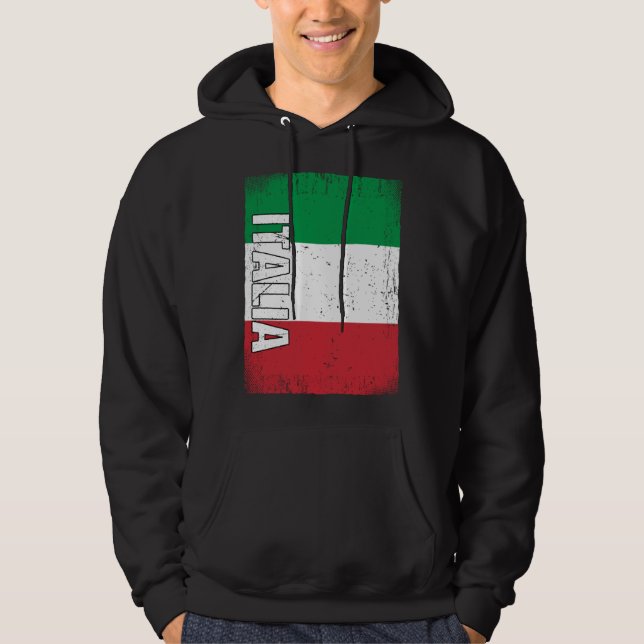 Italian Flag Italy Hoodie (Front)