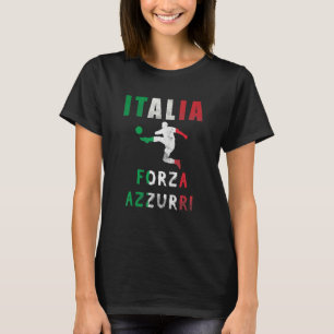 Italian Flag Italy Jersey Forza Azzuri Italia Socc T-Shirt