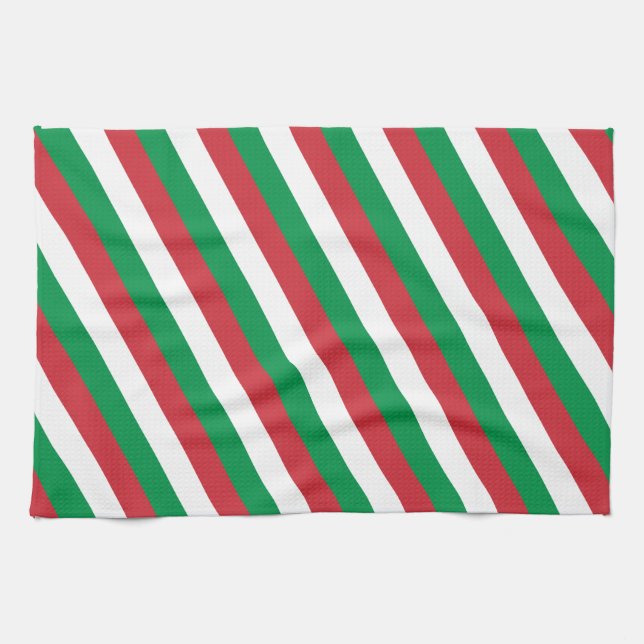 Italian flag & Italy - kitchen, cookin/sports fans Tea Towel (Horizontal)