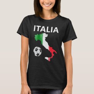 Italian Flag Italy Map Soccer Italia Sport T-Shirt