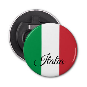 Italian Flag & Italy party /sports Italia drink Bottle Opener