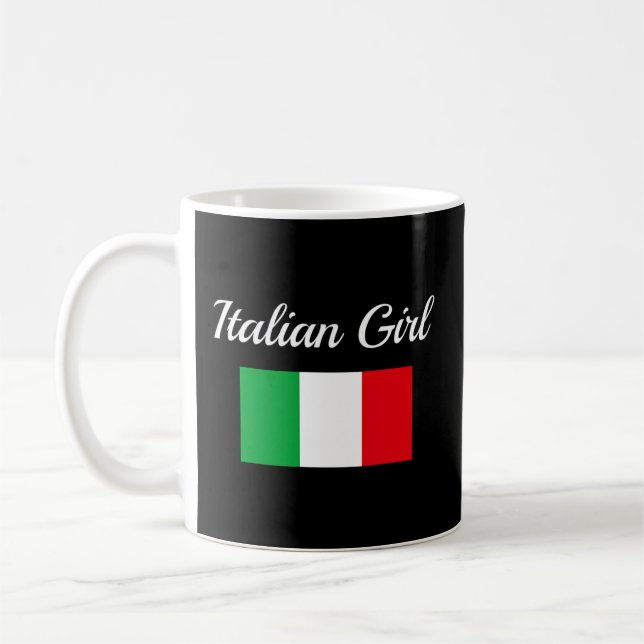 Italian Flag Italy Pride Italian-American Coffee Mug (Left)