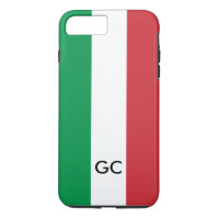 Italian flag Italy pride personalised monogram