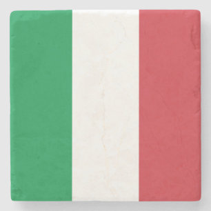 Italian Flag (Italy) Stone Coaster